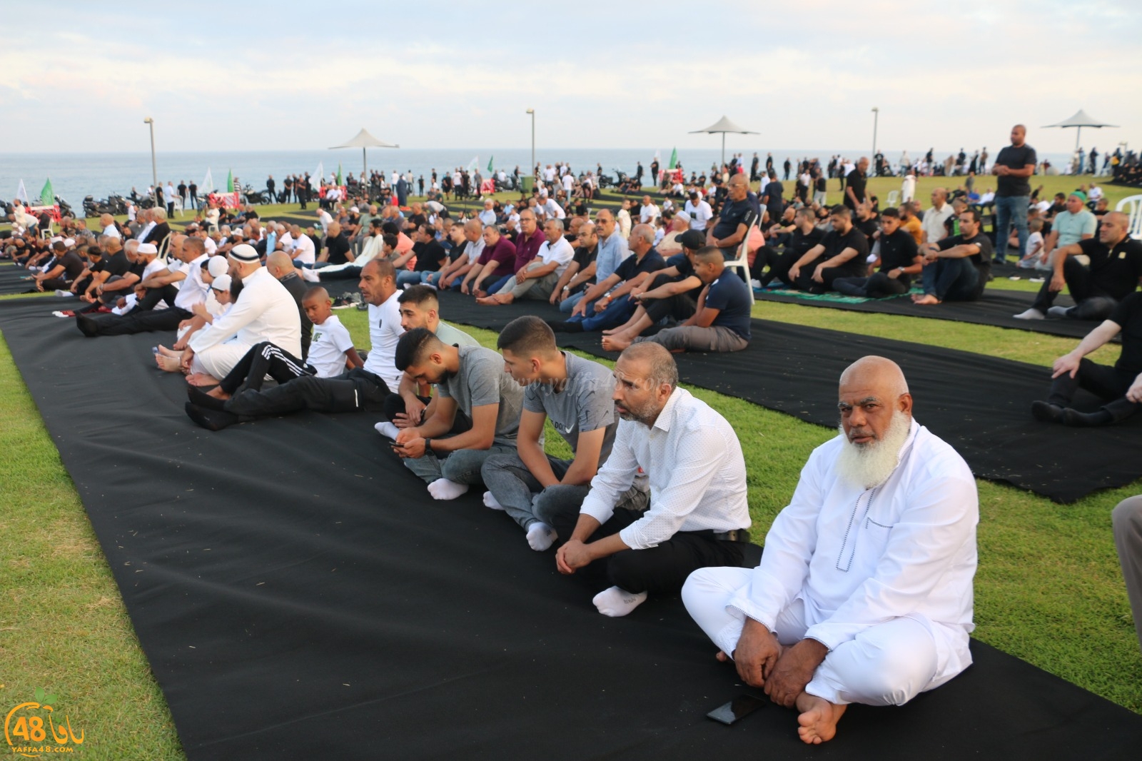 الفيديو الكامل لخطبة صلاة العيد في متنزه العجمي بيافا